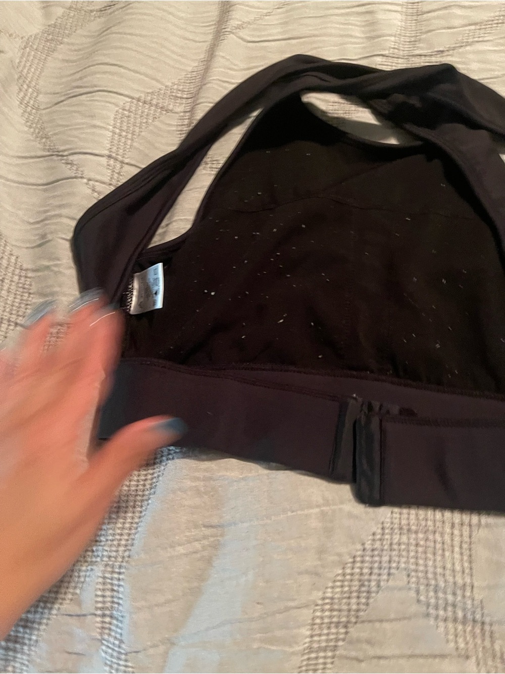 P'tula Black Racerback Sports Bra - Picture 2 of 5